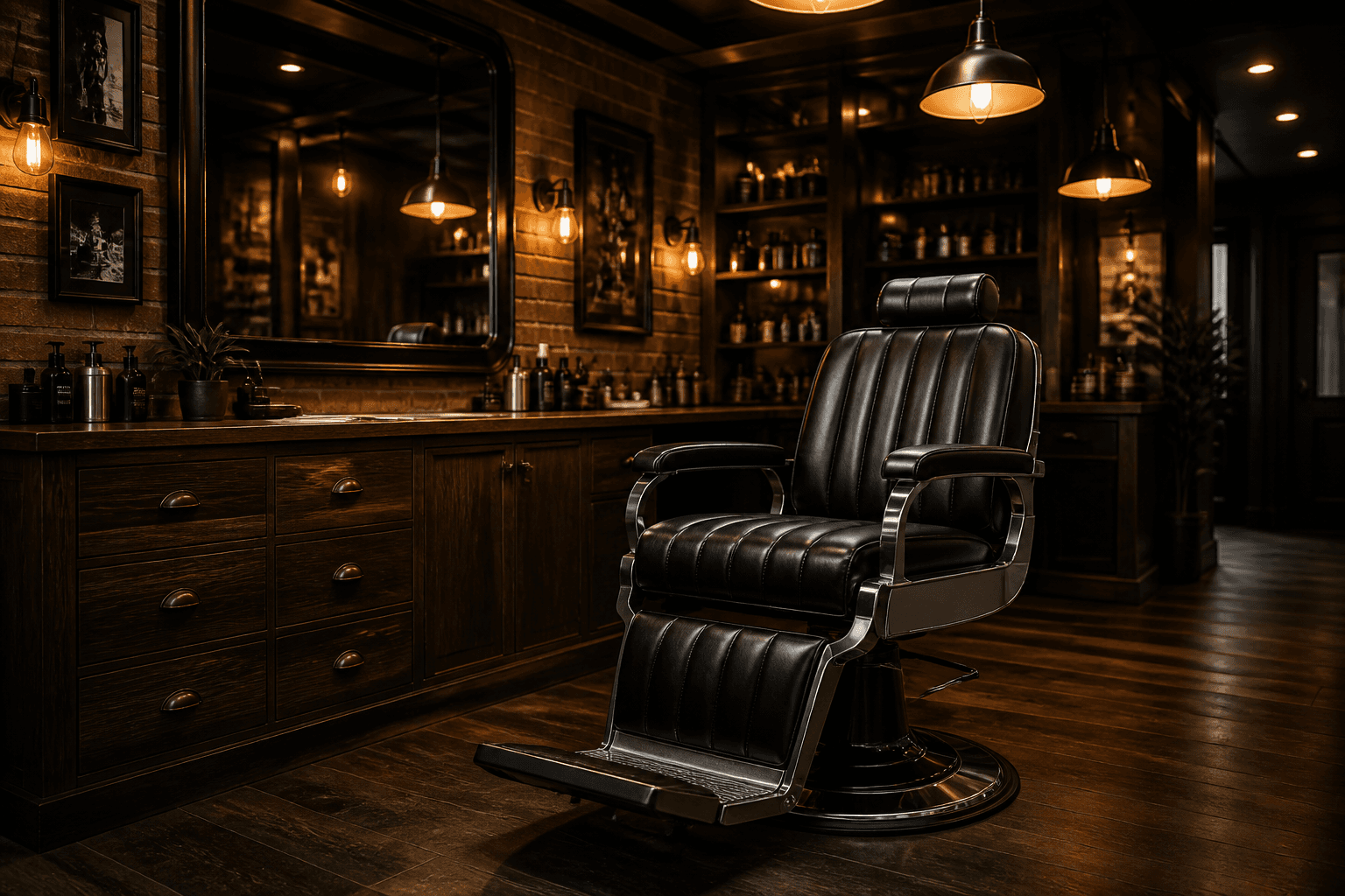 Barbershop website example